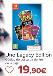 Oferta de Nintendo SWITCH - Uno Legacy Edition por 19,9€ en Carrefour