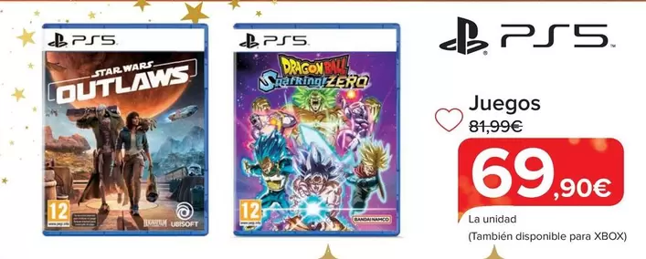 Oferta de Ubisoft/Bandai Namco - Juegos por 69,9€ en Carrefour