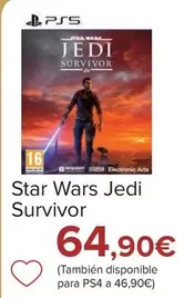 Oferta de Electronic Arts - Star Wars Jedi Survivor por 64,9€ en Carrefour