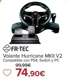 Oferta de Fr-Tec - Volante Hurricane MKII V2 por 74,9€ en Carrefour