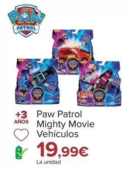 Oferta de Paw Patrol - Mighty Movie Vehiculos por 19,99€ en Carrefour