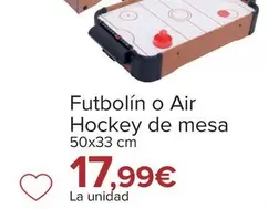 Oferta de Futbolín O Air Hockey De Mesa por 17,99€ en Carrefour