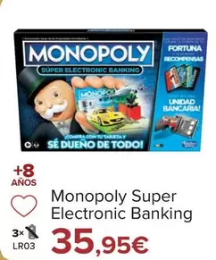 Oferta de Monopoly - Super Electronic Banking por 35,95€ en Carrefour