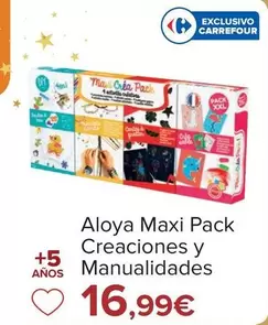 Oferta de Aloya Maxi Pack Creaciones Y Manualidades por 16,99€ en Carrefour