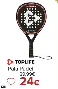 Oferta de Toplife - Pala Padel por 24€ en Carrefour