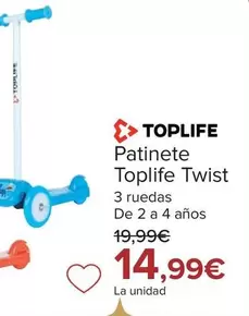 Oferta de Toplife - Patinete Twist por 14,99€ en Carrefour