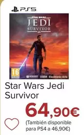 Oferta de Star Wars - Jedi Survivor por 64,9€ en Carrefour