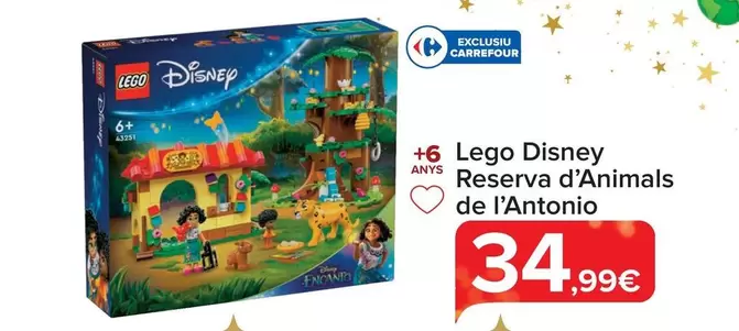 Oferta de LEGO - Disney Reserva De Animales De Antonio  por 34,99€ en Carrefour