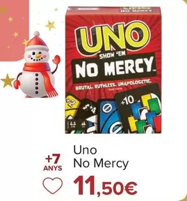 Oferta de Uno - No Mercy por 11,5€ en Carrefour