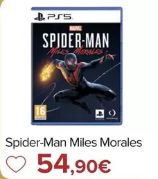 Oferta de Sony - Spider-man Miles Morales por 54,9€ en Carrefour