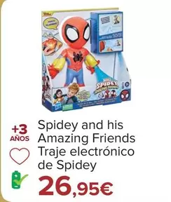 Oferta de Spidey And His Amazing Friends - Traje Electrónico De Spidey  por 26,95€ en Carrefour