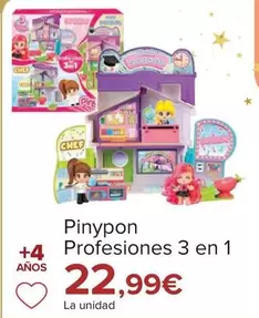 Oferta de PinyPon - Profesiones 3 En 1 por 22,99€ en Carrefour