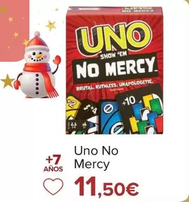 Oferta de Uno - No Mercy por 11,5€ en Carrefour