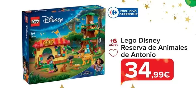 Oferta de LEGO - Disney Reserva De Animales De Antonio  por 34,99€ en Carrefour