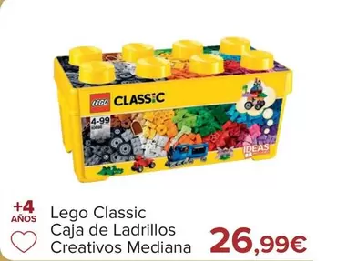 Oferta de LEGO - Classic Caja De Ladrillos Creativos Mediana  por 26,99€ en Carrefour