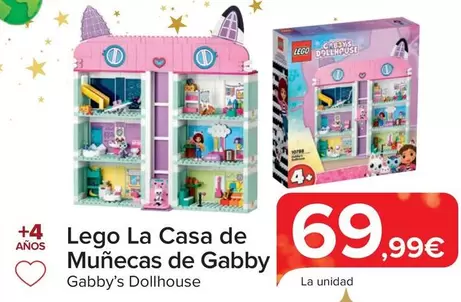 Oferta de LEGO - La Casa De Muñecas De Gabby por 69,99€ en Carrefour