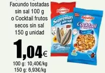 Oferta de Facundo -  Tostadas Sin Sal por 1,04€ en Froiz