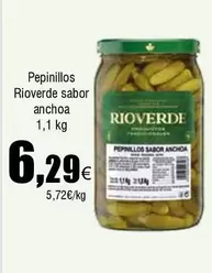 Oferta de Rioverde - Pepinillos Sabor Anchoa por 6,29€ en Froiz