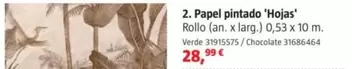 Oferta de Hojas - Papel Pintado por 28,99€ en BAUHAUS