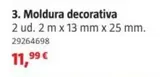 Oferta de Moldura Decorativa por 11,99€ en BAUHAUS