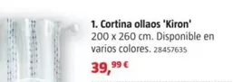 Oferta de Cortina Ollaos 'kiron' por 39,99€ en BAUHAUS