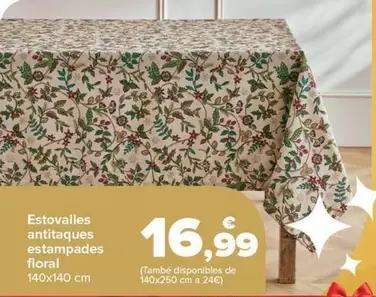 Oferta de Mantel Antimanchas Estampado Floral por 16,99€ en Carrefour