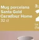 Oferta de Carrefour Home - Mug Porcelana Santa Gold por 2,99€ en Carrefour