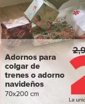 Oferta de Adornos Para Colgar De Trenes O Adorno Navidenos por 2,49€ en Carrefour