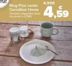 Oferta de Carrfour Home - Mug Pino Verde por 4,59€ en Carrefour