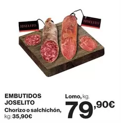 Oferta de Joselito - Embutidos por 79,9€ en Hipercor