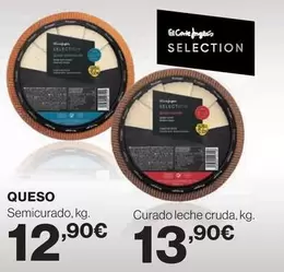 Oferta de Queso Semicurado por 12,9€ en Hipercor