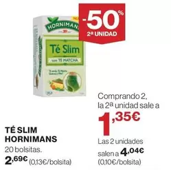 Oferta de Hornimans - Te Slim por 2,69€ en Hipercor