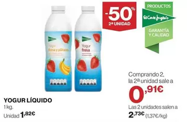 Oferta de El Corte Inglés - Yogur Liquido por 1,82€ en Hipercor