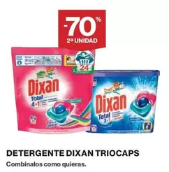 Oferta de Dixan - Detergente Triocaps en Hipercor