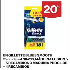 Oferta de Gillette - En Blue3 Smooth en Hipercor