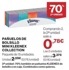 Oferta de Kleenex - Pañuelos De Bolsillo Mini por 2,59€ en Hipercor