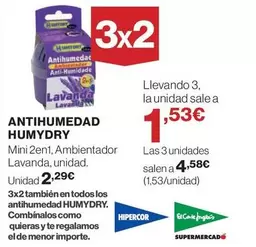 Oferta de Hipercor - Antihumedad Humydry por 2,29€ en Hipercor