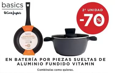 Oferta de En Bateria Por Piezas Sueltas De Aluminio Fundido Vitamin en Hipercor