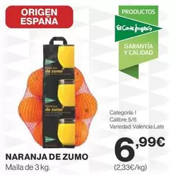 Oferta de Origen - Naranja De Zumo por 6,99€ en Supercor