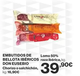 Oferta de Bellota -  Ibéricos - Embutidos De Lomo 50% Raza Iberica por 39,9€ en Supercor