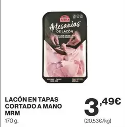 Oferta de Mrm - Lacon En Tapas Cortado A Mano por 3,49€ en Supercor