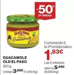 Oferta de Old El Paso - Guacamole por 3,65€ en Supercor