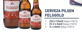 Oferta de Felsgold - Cerveza Pilsen en Makro