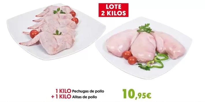 Oferta de Pechugas De Pollo/Alitas De Pollo por 10,95€ en Hiper Usera