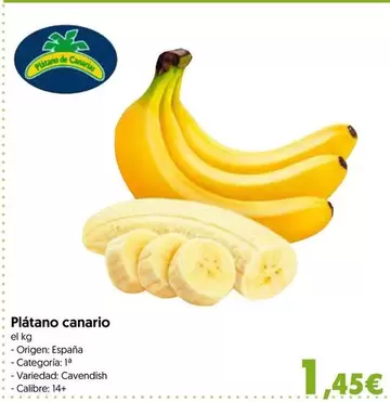 Oferta de Plátano Canario por 1,45€ en Hiper Usera