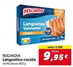 Oferta de Pescanova - Langostino Cocido por 9,95€ en Hiper Usera