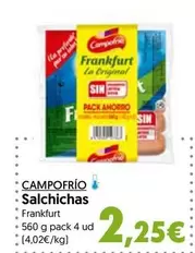 Oferta de Campofrío - Salchichas por 2,25€ en Hiper Usera