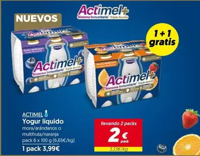 Oferta de Actimel - Yogur Líquido por 3,99€ en Hiper Usera