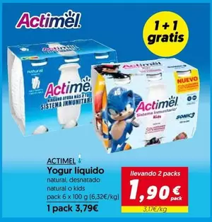 Oferta de Actimel - Yogur Líquido por 3,79€ en Hiper Usera