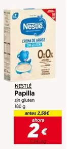 Oferta de Nestlé - Papilla por 2€ en Hiper Usera